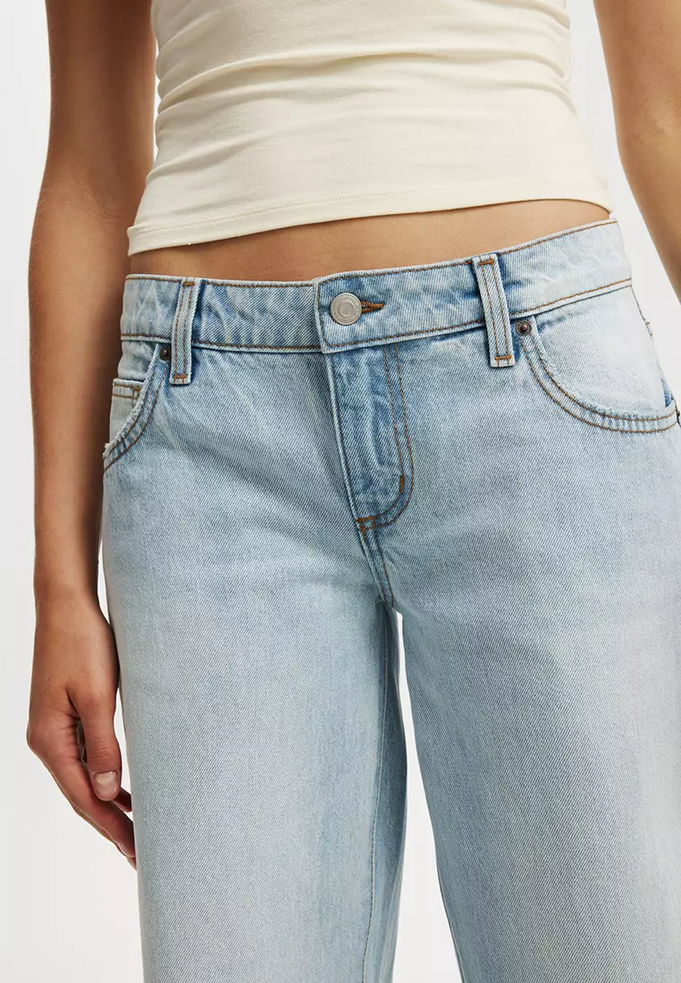 Low Rise Straight Jeans