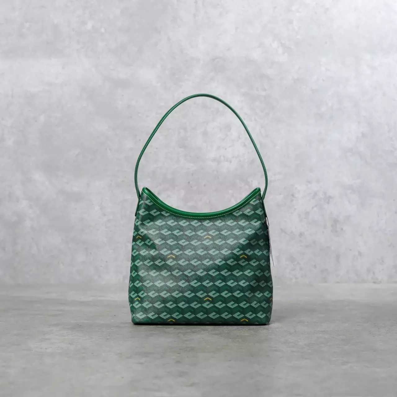 Tas CHRISTY NG ALESSO MONOGRAM PATTERN GREEN HOBO BAG MINI 100% ORIGINAL