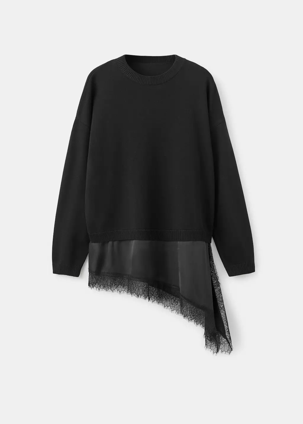 Sweater kombinasi renda