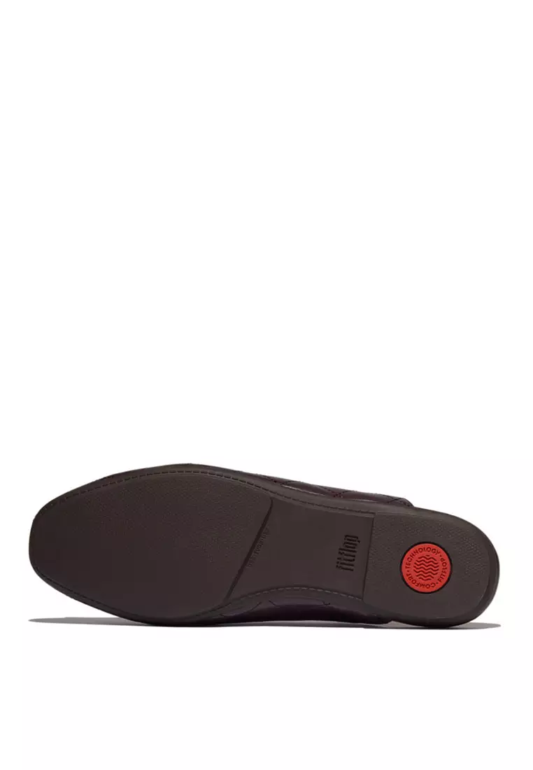 FitFlop x Song Hye Kyo DELICATO Crystal-Bow Quilted-Leather Slingbacks - Plumberry (E3G-C88)