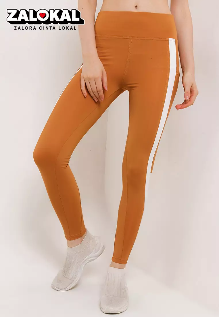 Celana Panjang Legging Olahraga Ladies Sport Long Pants Active Sport Olahraga Senam Yoga Pilates Gym Ketat Spandex