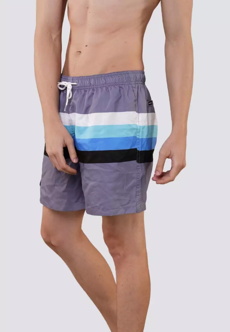 Surf Side Tropic Swim Shorts with Drawstring Mens Swimwear