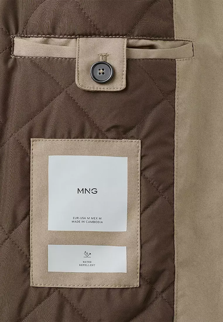 Quilted Parka with Water-Repellent Hood