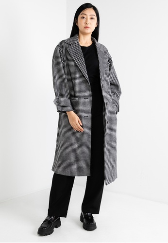 Heather grey Assorted Pattern Coat 6D060AA7ACE881GS_1