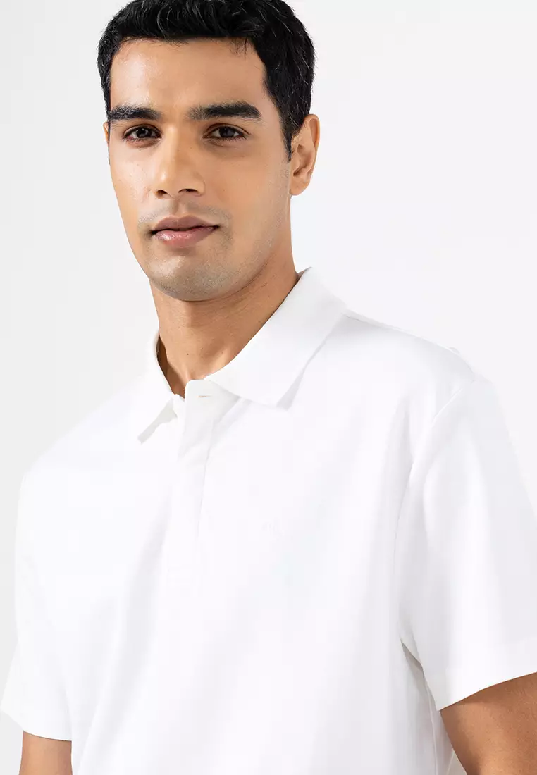 Luxe Interlock Cotton Polo Shirt - Calvin Klein Jeans