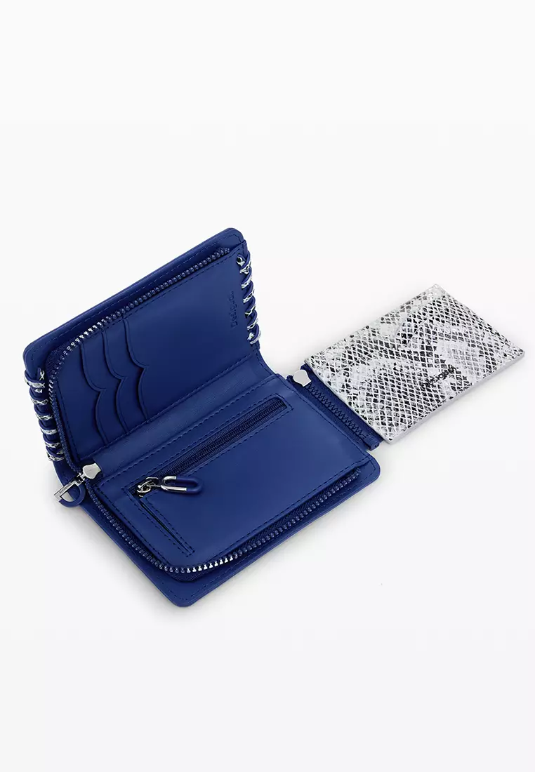 Medium detachable stitched wallet