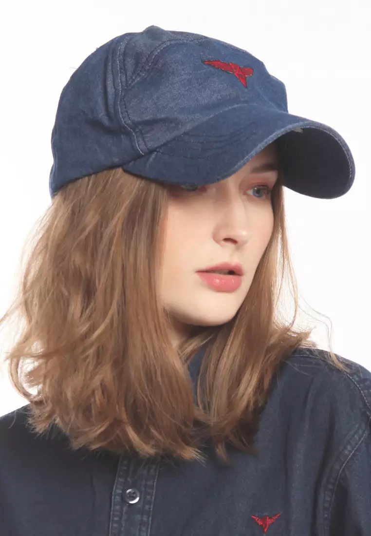 Topi Baseball Korean Style Blue Grey