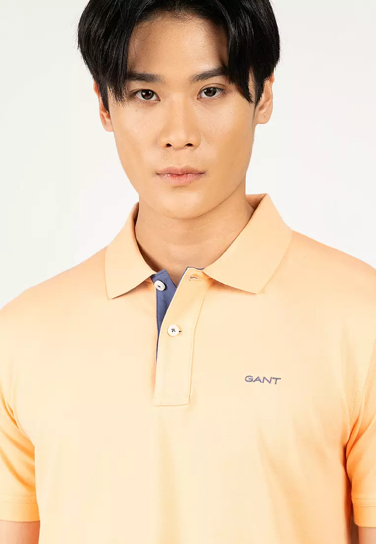 Contrast Pique Polo Shirt