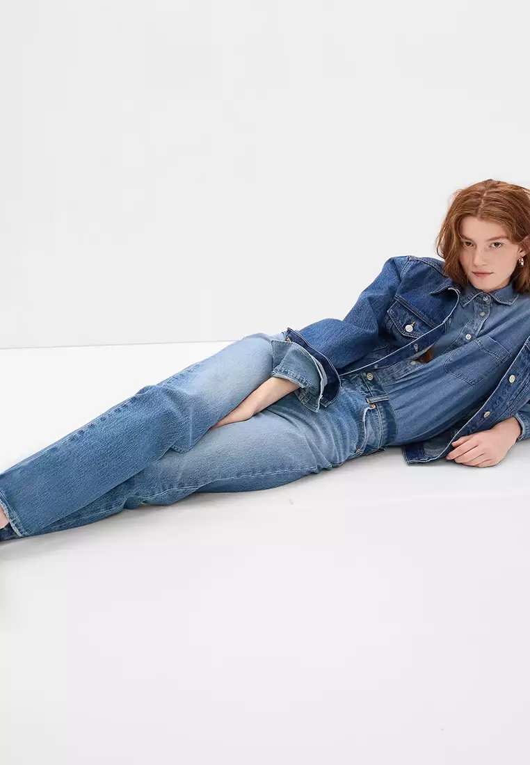 High Rise Cheeky Straight Jeans