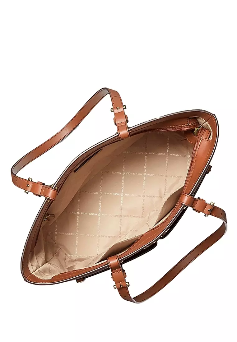 Jet Set Medium Logo Pocket Tote Bag