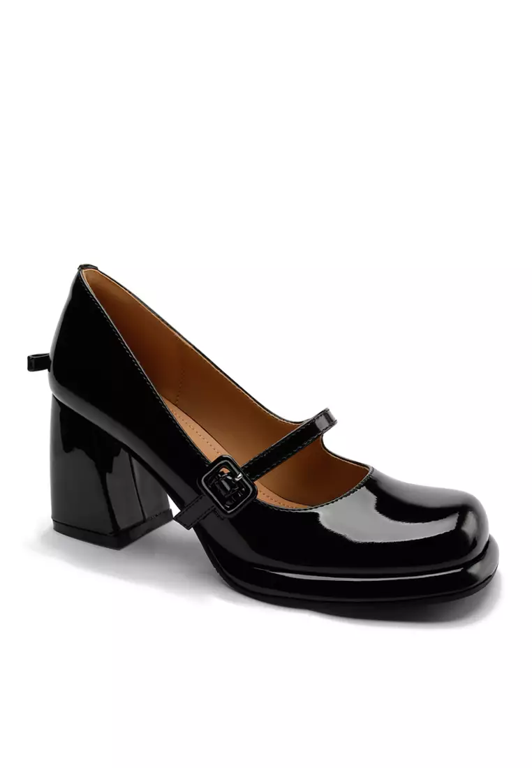 7CM Girly Patent Leather Mary Jane Shoes TE876-8