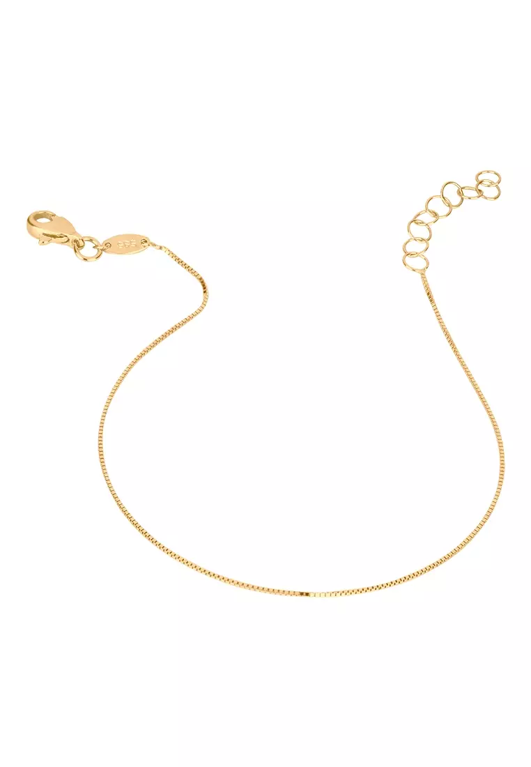 Box Chain Bracelet 14k Gold