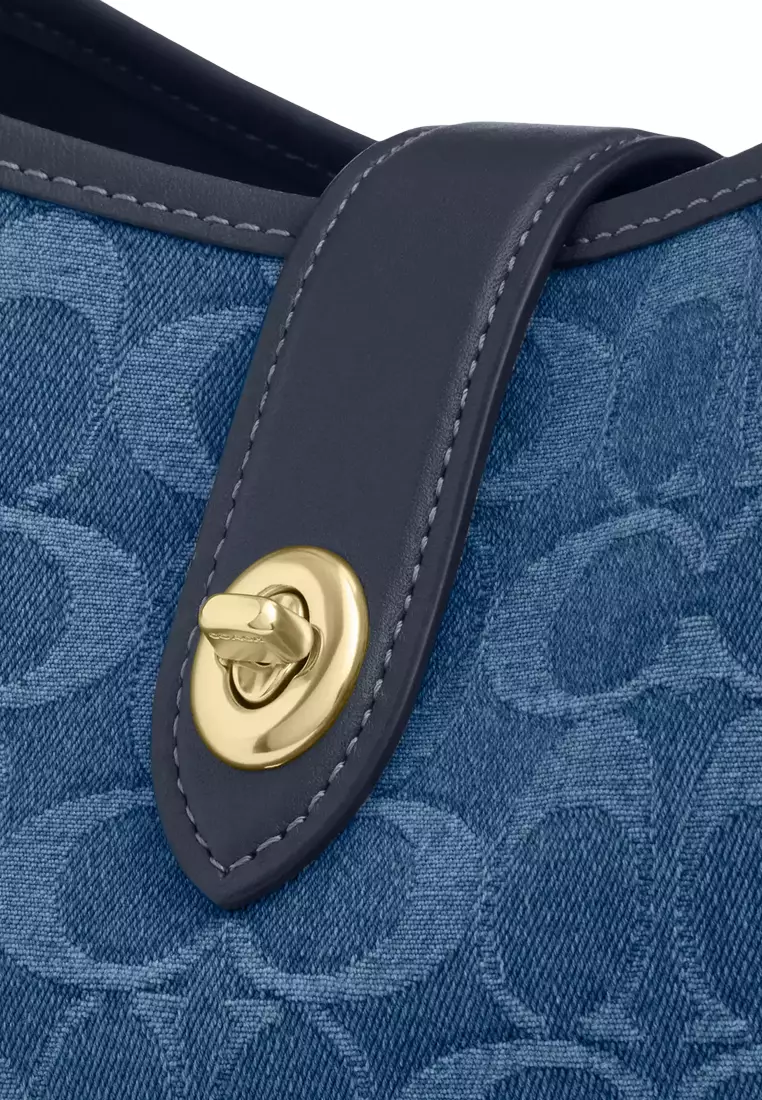 Buy COACH Hadley Convertible Crossbody Bag In Signature Denim
