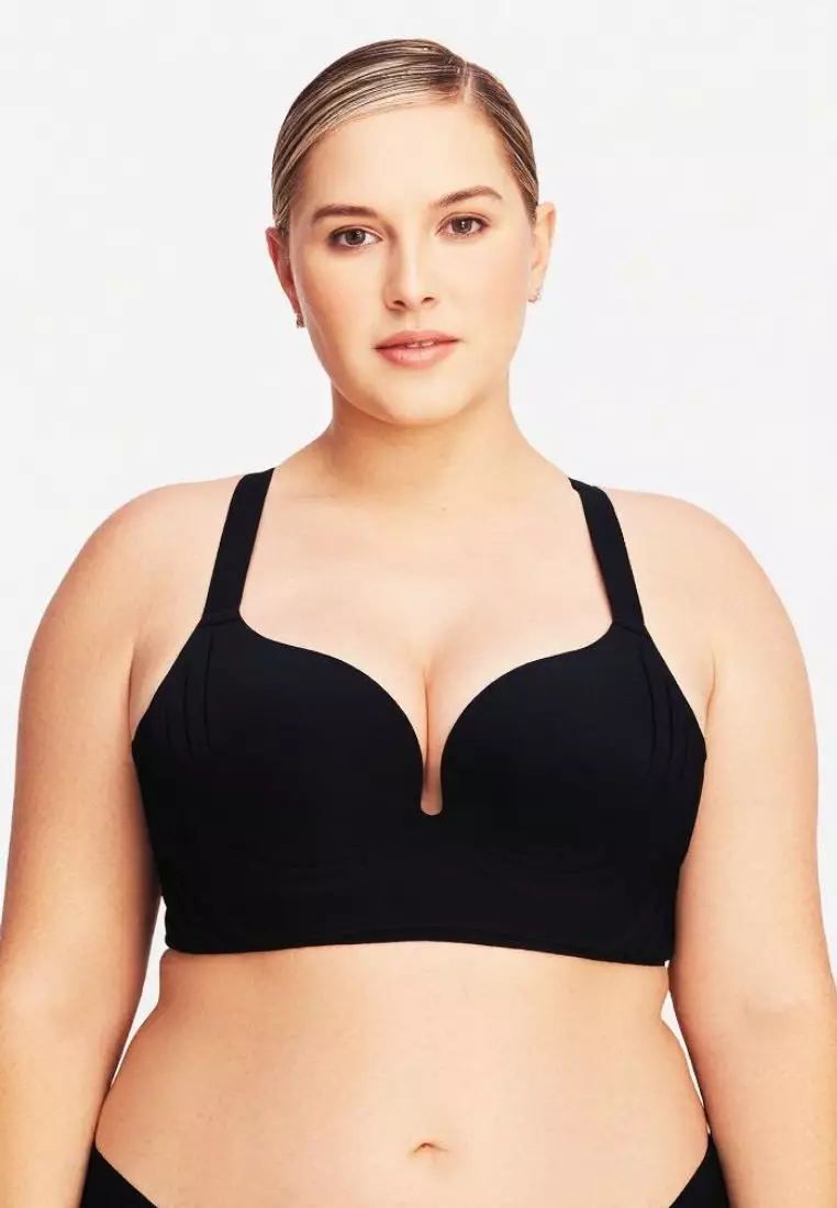 3 Pack Wynter Plus Size Wireless Bra Bundle - Taupe, Black, Brown