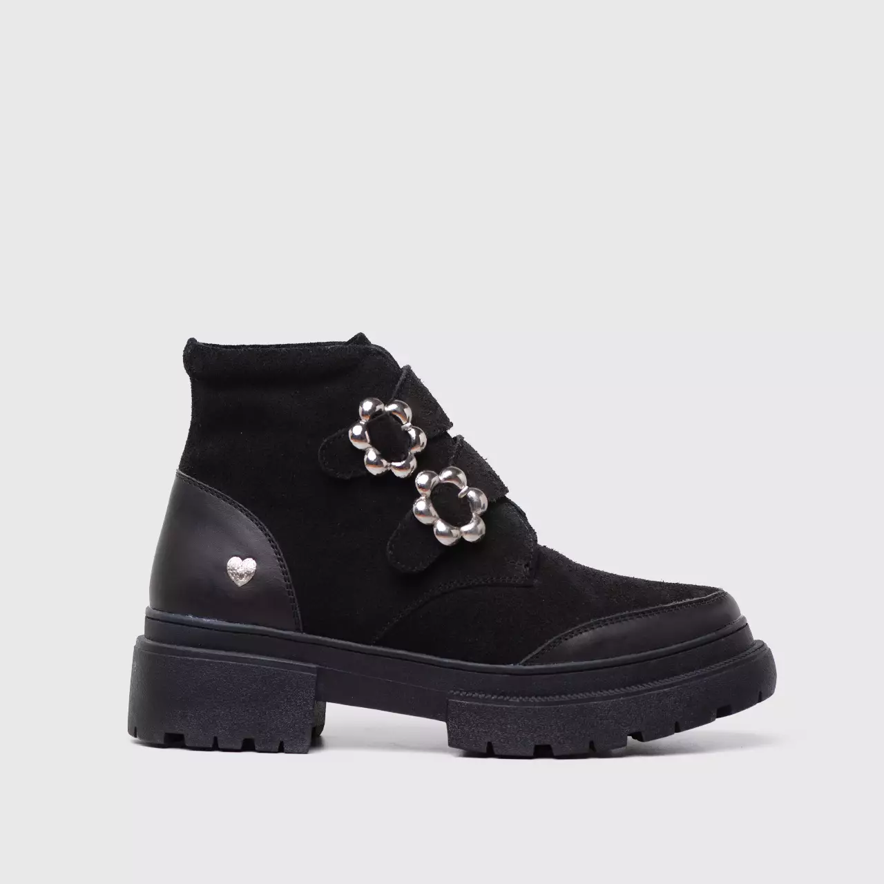 Fatmara Boots Genuine Suede Black