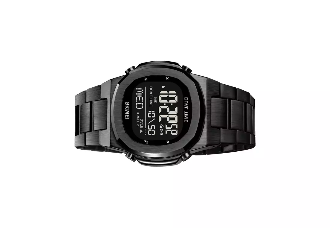 Jam Tangan Pria Digital Retro Watch Chrono Alarm Waterproof Original