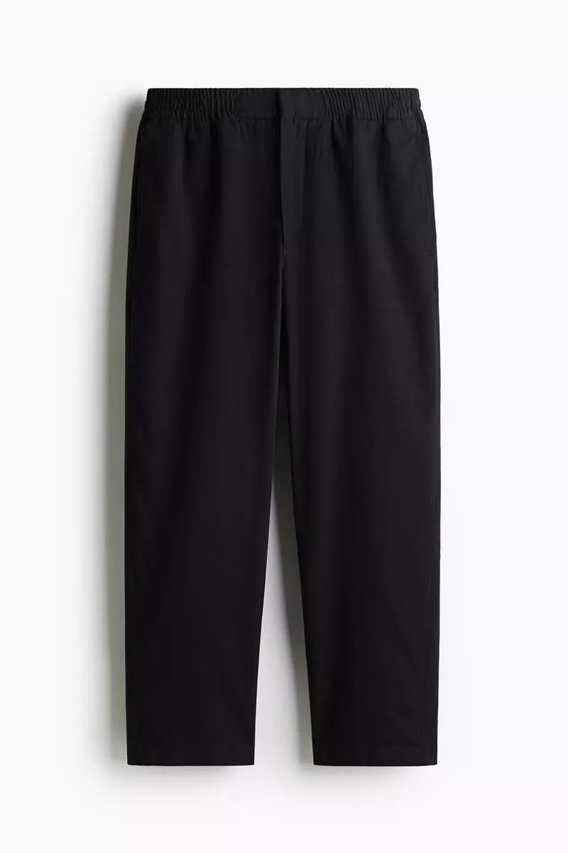 Relaxed Fit cotton-blend twill trousers