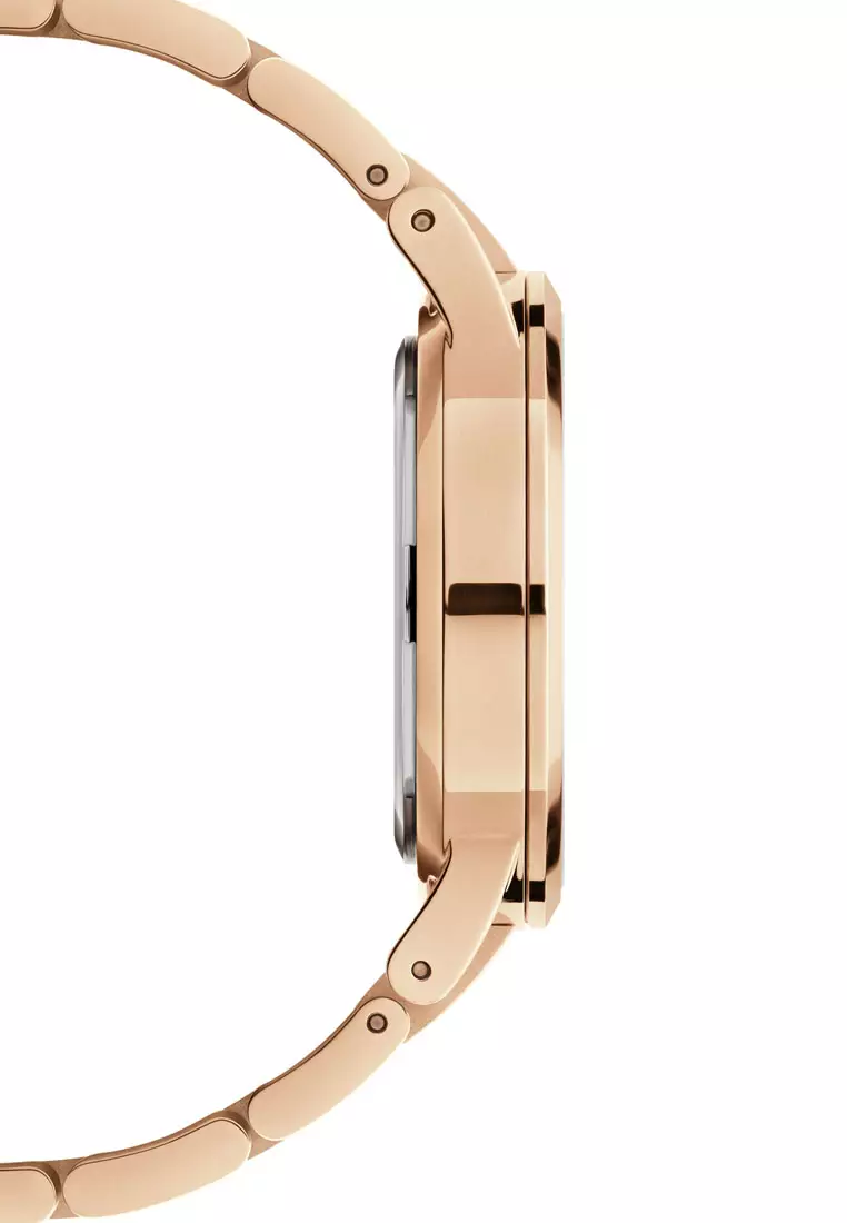 Iconic Link White Dial 40mm Men's Stainless Steel Watch with Leather Strap - Rose gold - Male watch Watch for men - DW OFFICIAL