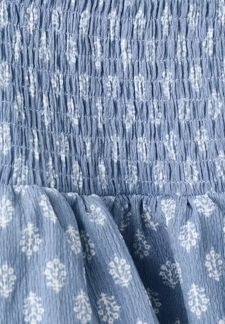 Printed Ruffle Skirt