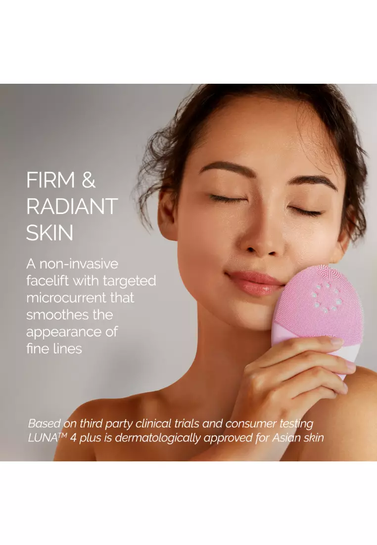 LUNA 4 plus Near-Infrared & Red LED Light Heated Cleansing Device with Toning Microcurrent Massage - Normal