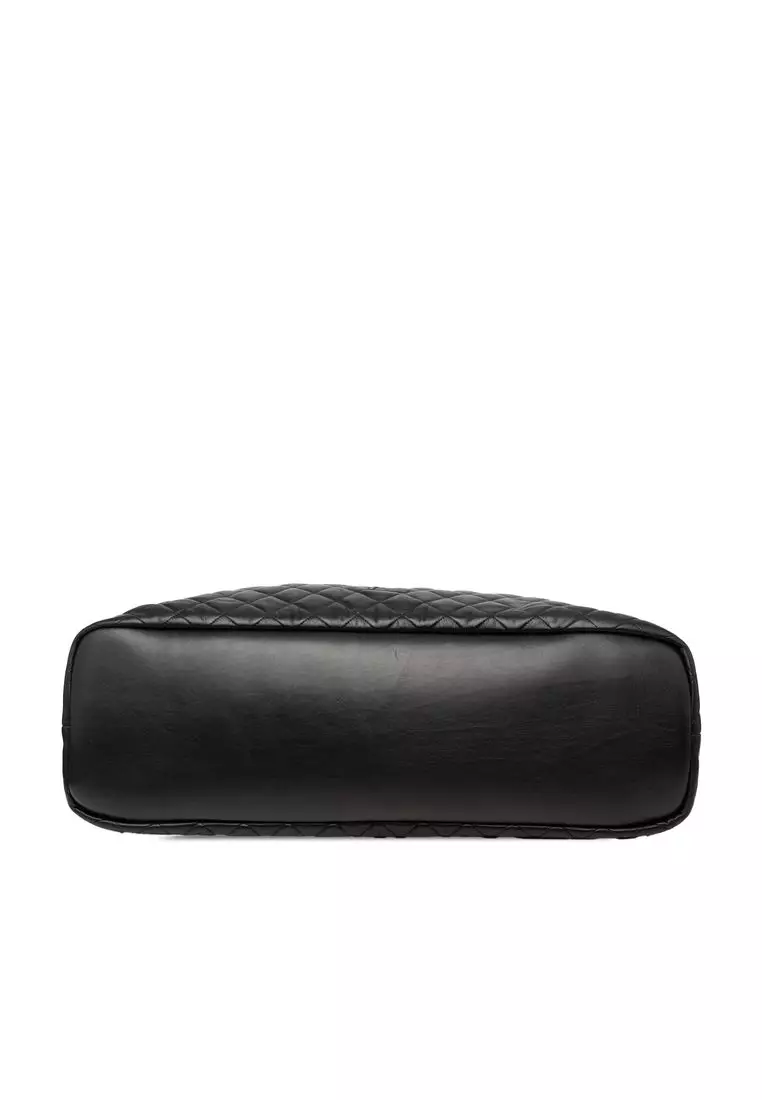 Pre-Loved Saint Laurent Quilted Calfskin Es Giant Travel Bag