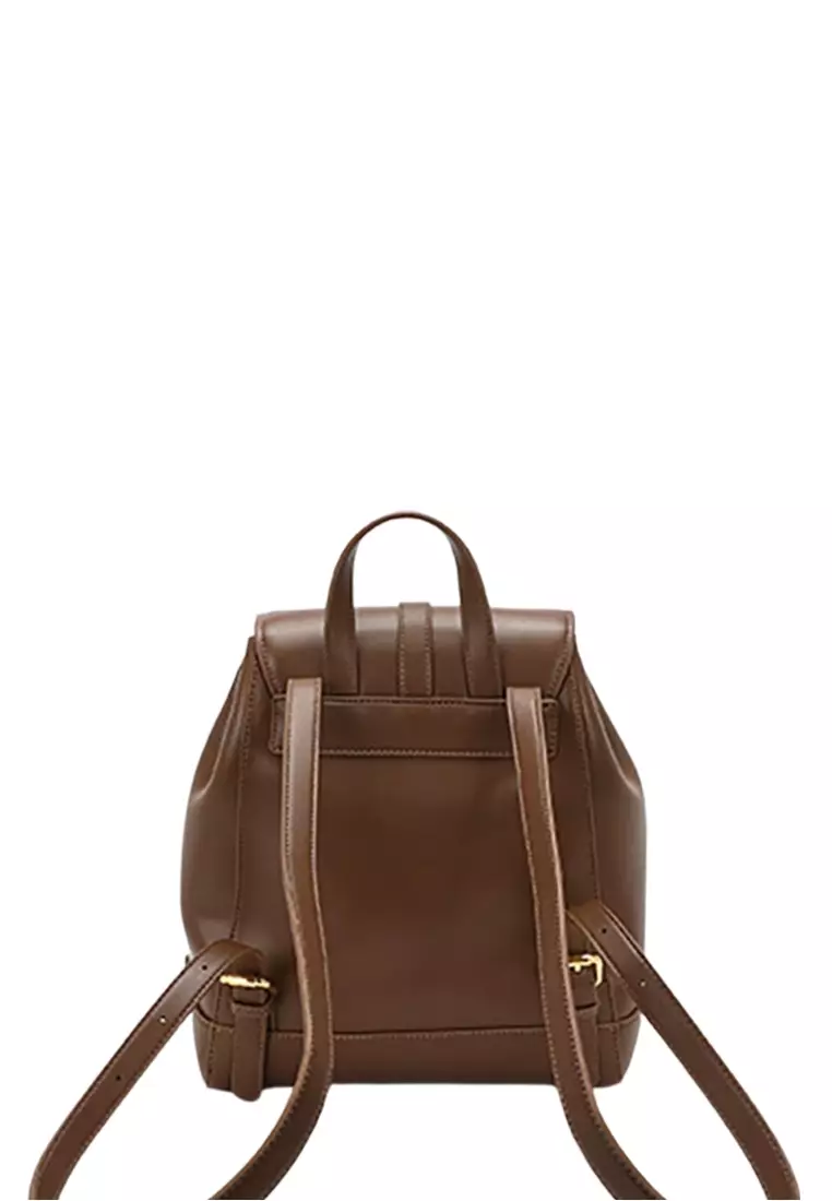 Women's Drawstring Cowhide Leather Backpacks