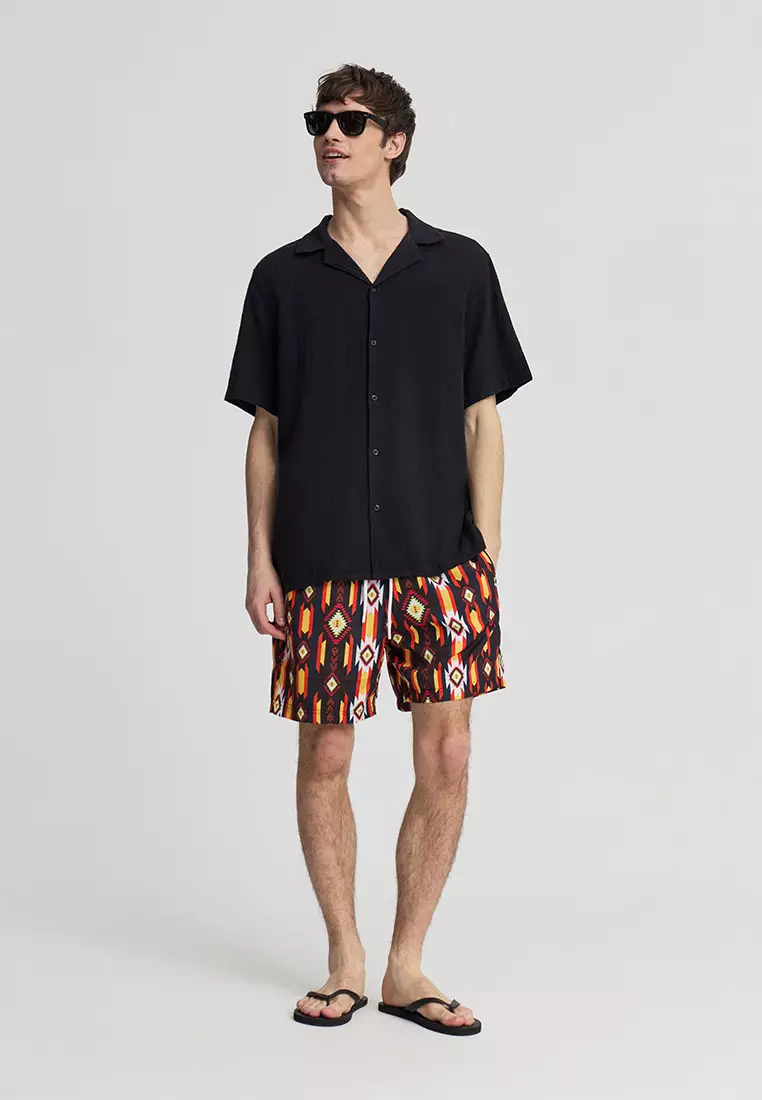 Men's Plain Bowling Shirt