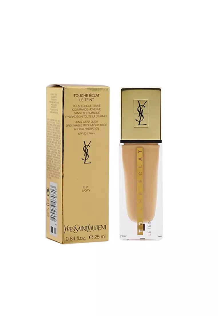 Discount on Yves Saint Laurent  shoes - SKU: Yves Saint Laurent - Touche Eclat Le Teint Long Wear Glow Foundation Spf22 - # B20 Ivory 25ml/0.84oz