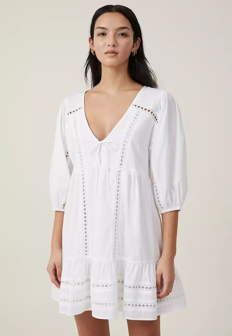 Brodie 3/4 Sleeve Mini Dress