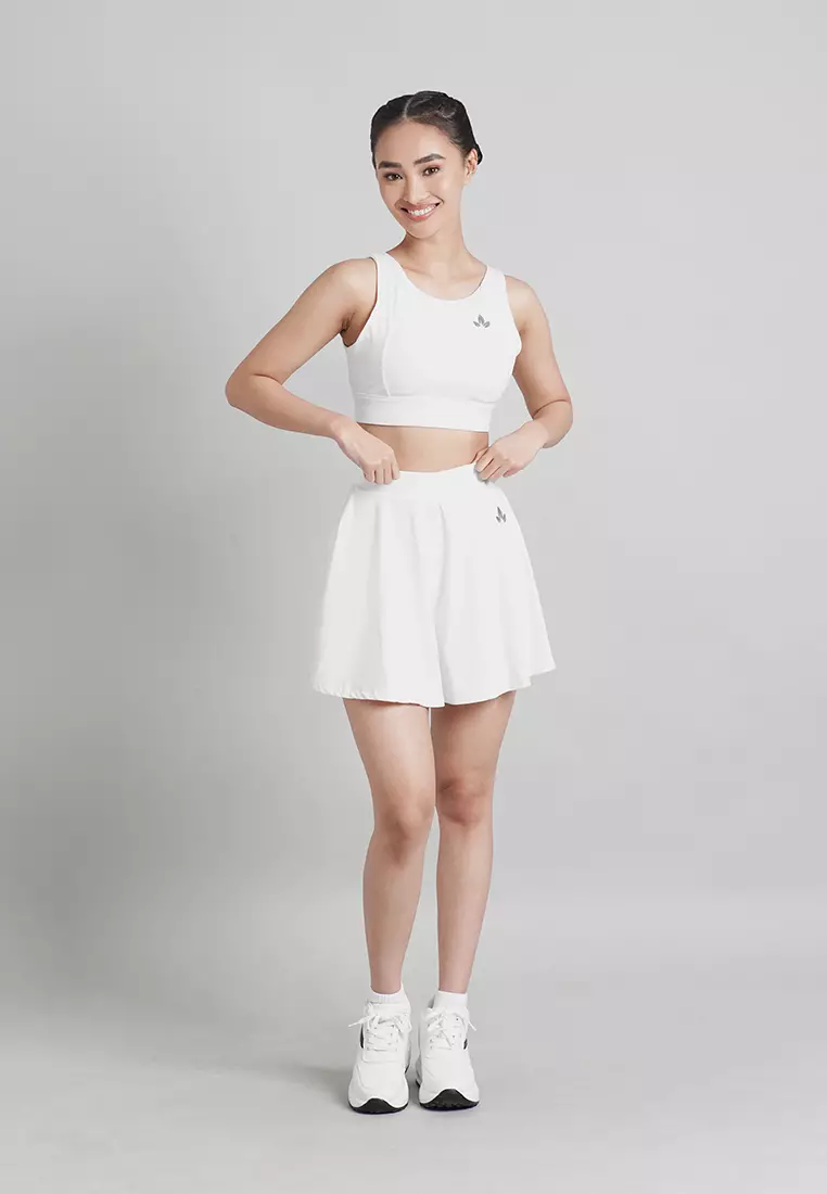 Wren Set: Crop Top Sports Bra & Culottes Shorts