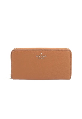 Kate Spade Kate Spade Large Leila WLR00392 Continental Wallet In Warm  Ginger Bread | ZALORA Malaysia