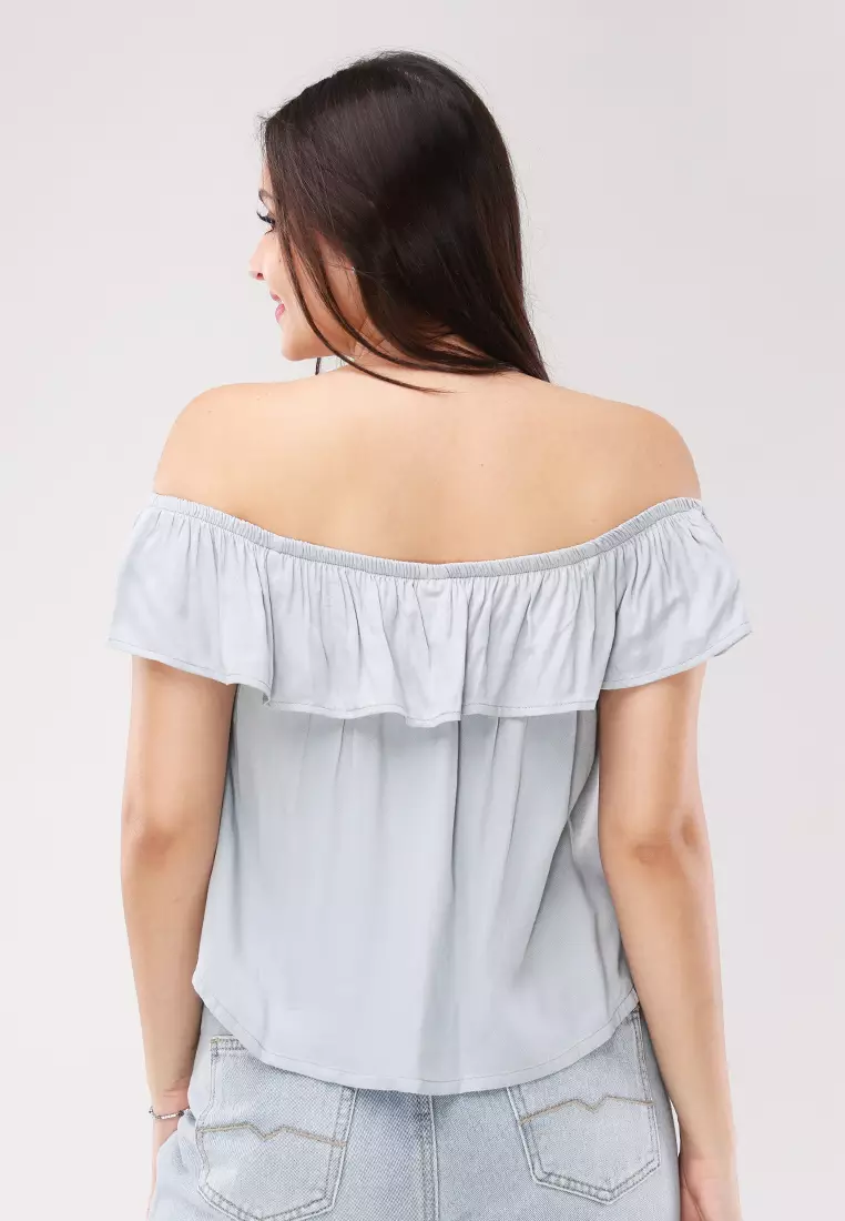 Single Twill Woven Sleeveless Blouse