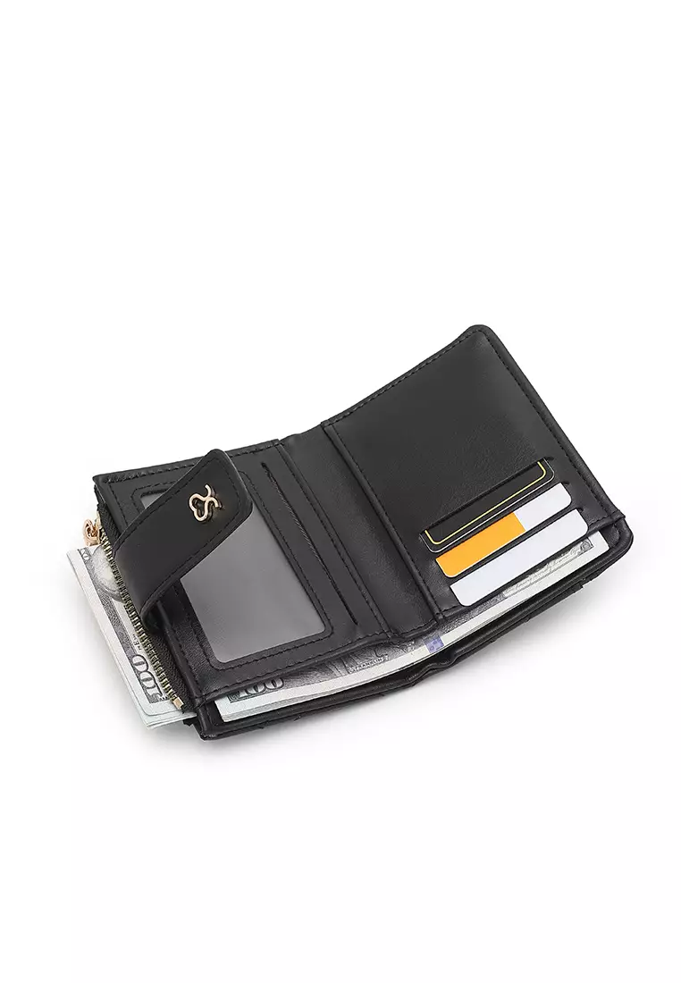 Women's Short Wallet / Purse - Black