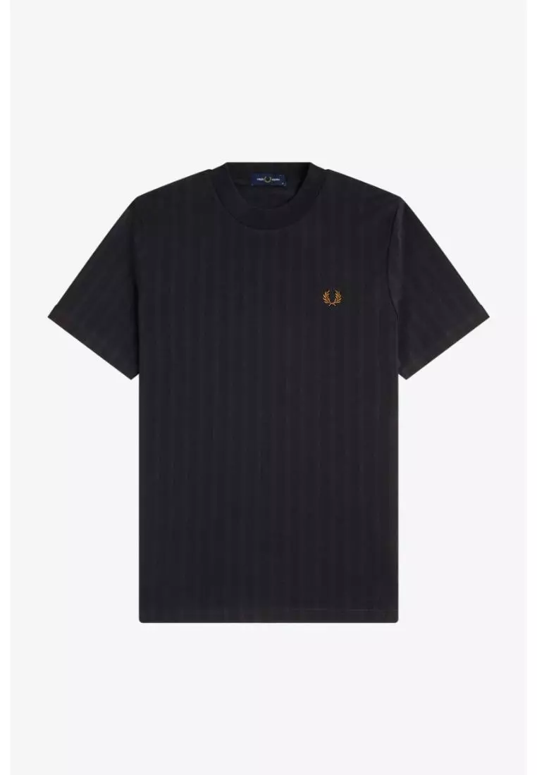 Fred Perry M2392 Pique Stripe T-Shirt (Black)