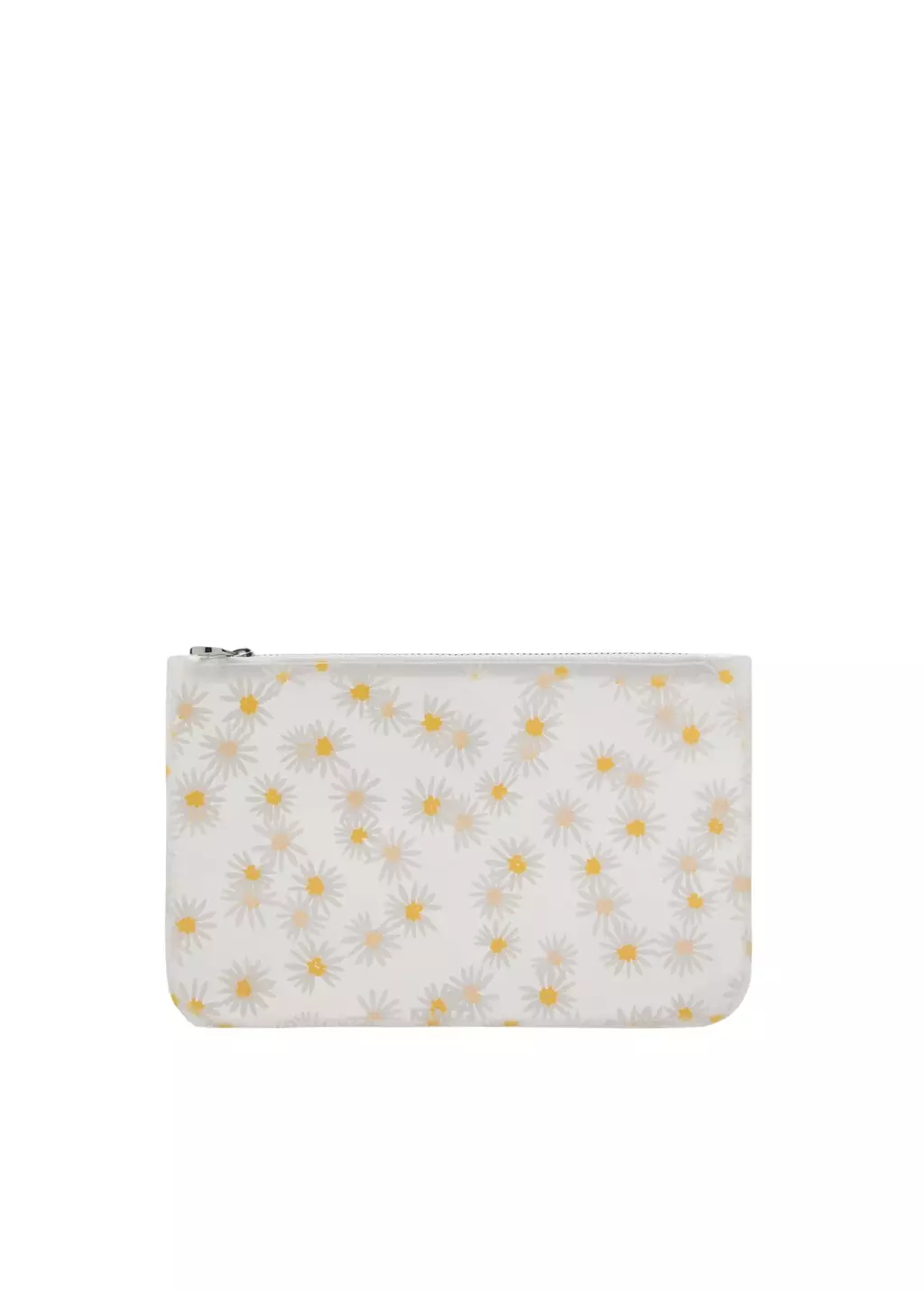 Tas kosmetik mini vinil dengan bunga