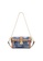 FION blue and brown Oil Painting Denim with Leather Shoulder Bag 7FF83ACD54C4F7GS_1