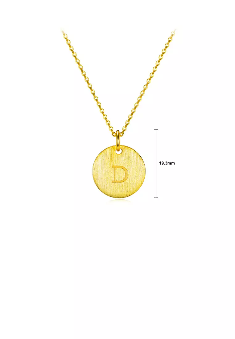 Gold discount d pendant