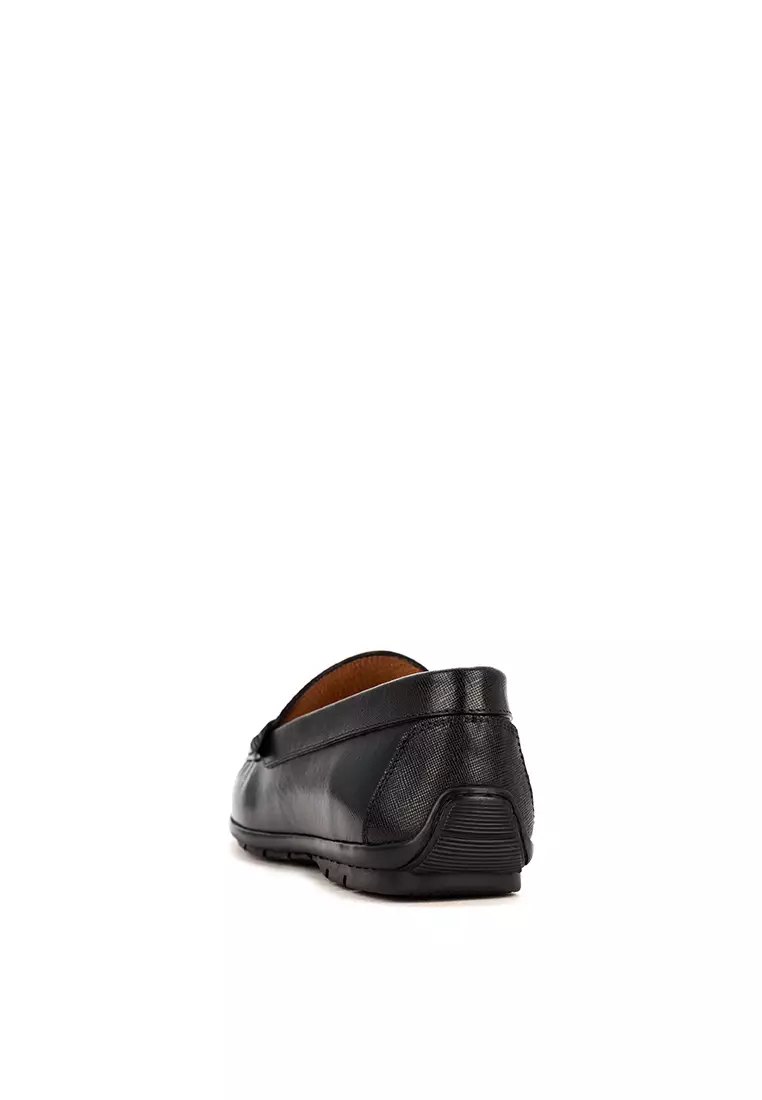 Perry Black Driving Loafer Shoes