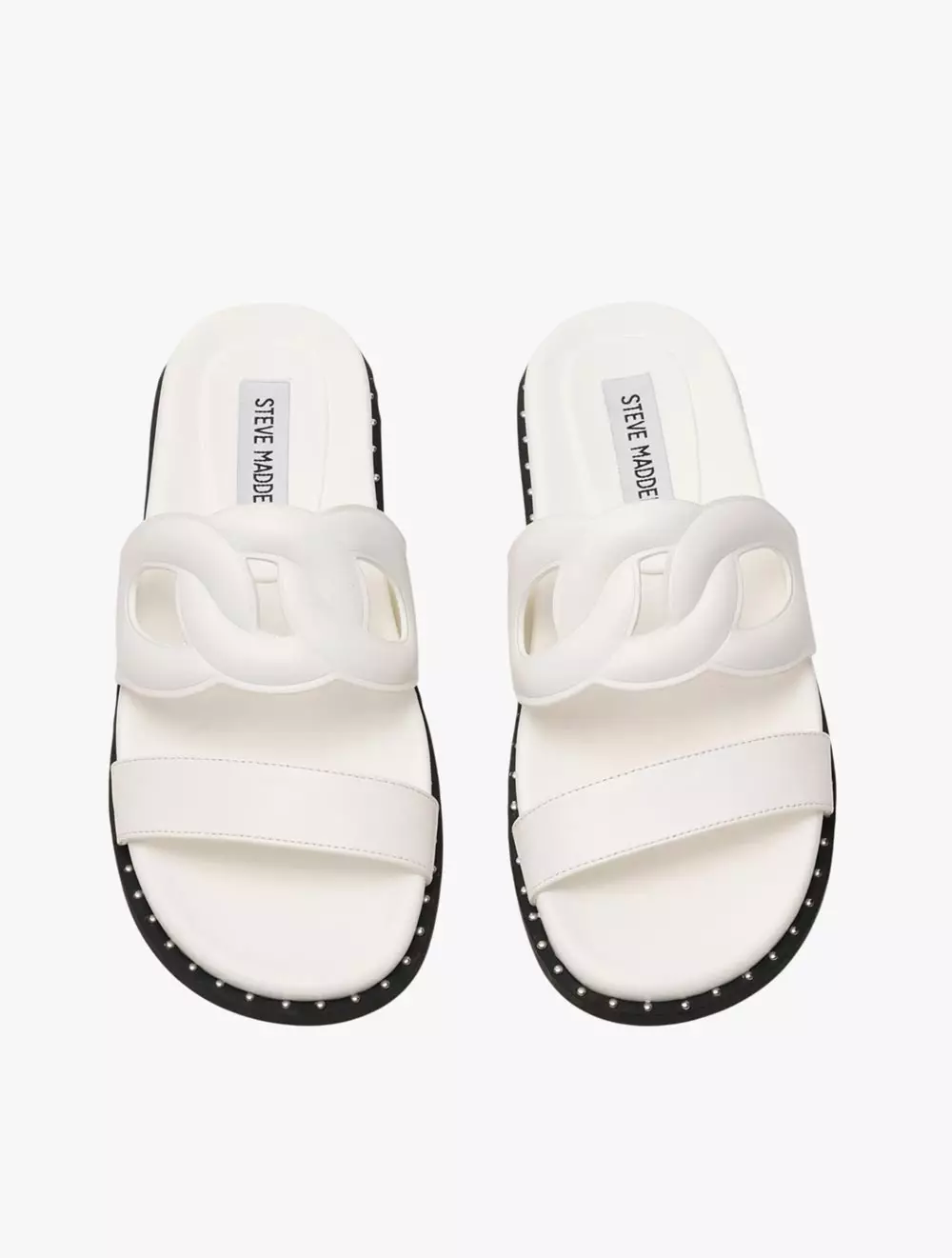 Steve Madden SANDLOT Women's Flat Sandals - White