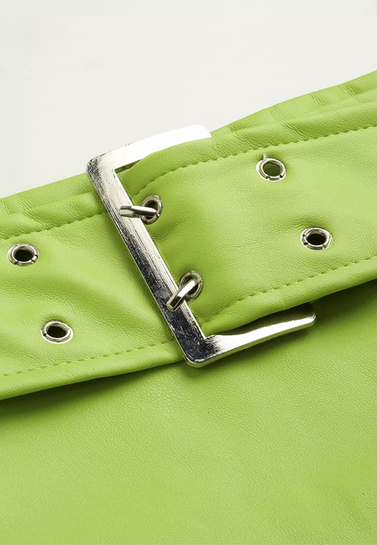 Lime Buckle detail Rok