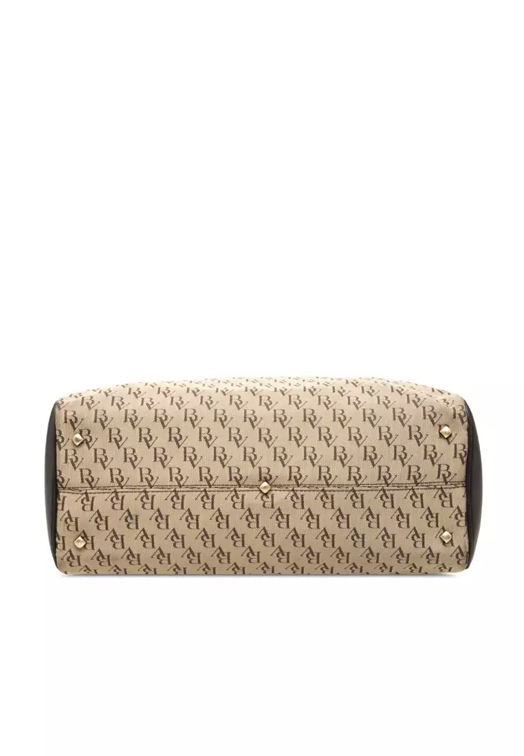 Pre-Loved Bottega Veneta Bv Monogram Canvas Satchel