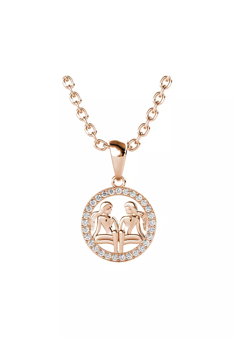 Gemini crystal necklace cheap