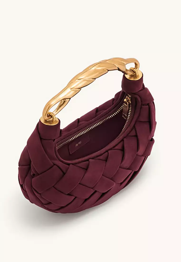 Orla Weave Handbag - Claret