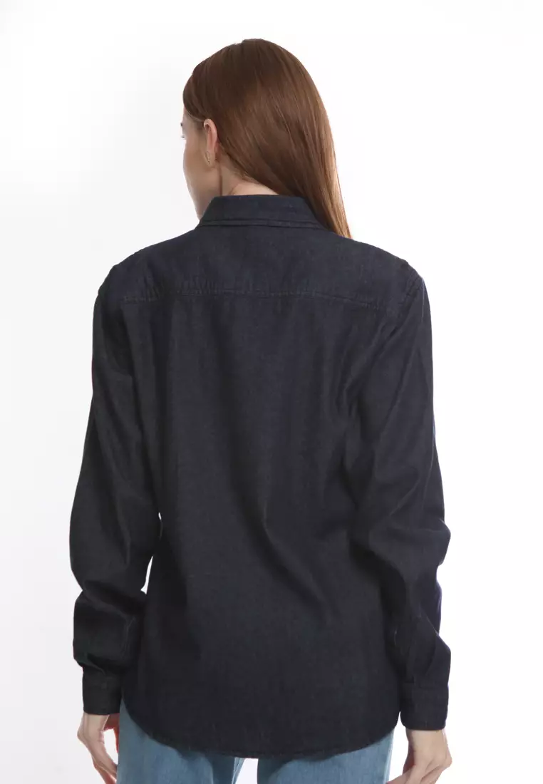 Kemeja Denim L/S Krah Basic 282304