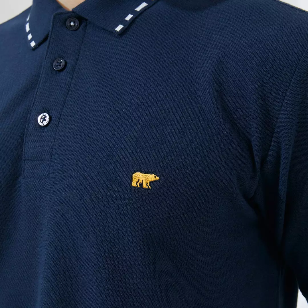Jack Nicklaus Ernest Polo Shirt Pria Regular Fit Navy Colour Navy