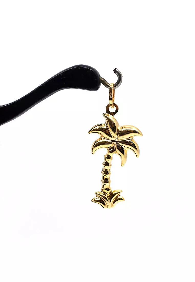 18K Italian Made Yellow Gold Pendant