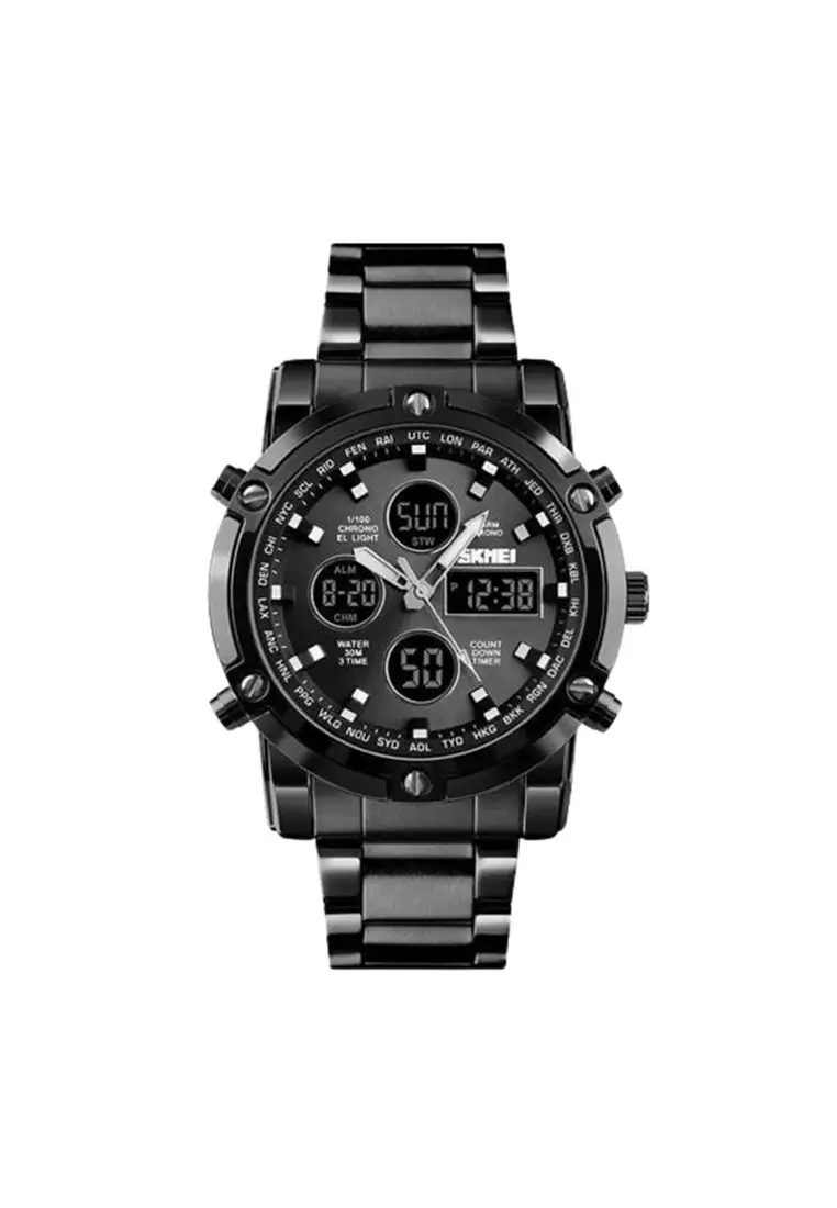 Jual SKMEI Jam Tangan Pria SKMEINDONESIA 1389 Stainless Steel