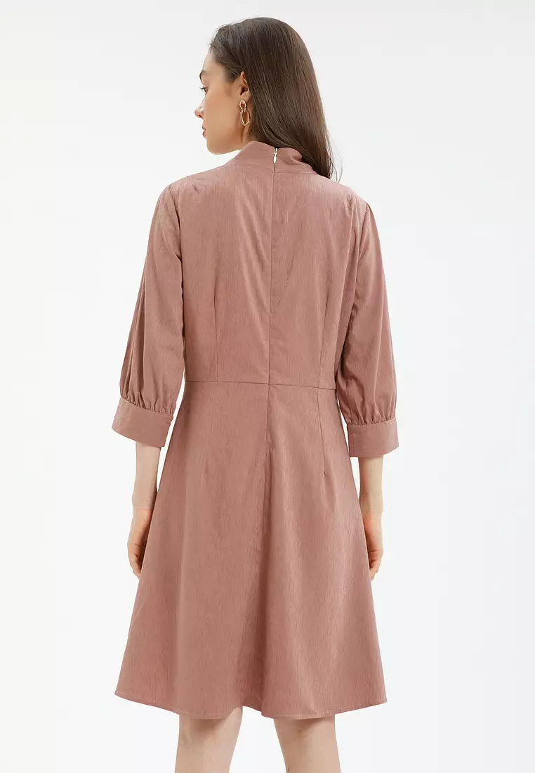 Minimal Dress Noyla Mahogany