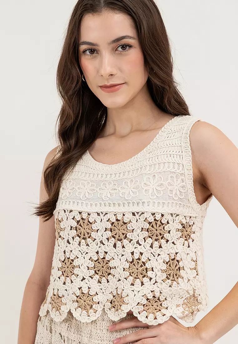 Cropped Crochet Top