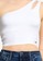 Hollister white Cut Out One Shoulder Top DEF9CAA5880A96GS_2